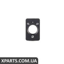 4B0959557AB98 VAG Облицювання перемикача зовнішніх дзеркал заднього виду - чорний satinschwarz