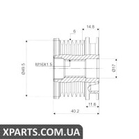 Механизм свободного хода генератора VALEO 588016