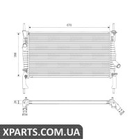 Радіатор VALEO 701606