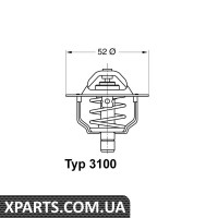 Термостат Ford Transit 2.0i/2.3 94- Wahler 310088D