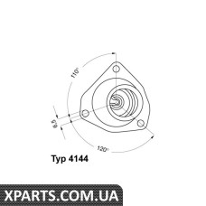 Термостат Opel Omega B 2.0 16V 94- Wahler 414492D