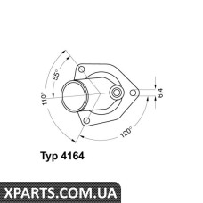 Термостат Opel Vectra A 2.0i 16V 89-95 Wahler 416492D