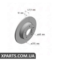 Гальмівний диск Zimmermann 100332320 (аналог VAG 4B0615601B для Audi A6 97-05 QUATTRO)