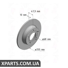 Гальмівний диск Zimmermann 100332320 (аналог VAG 4B0615601B для Audi A6 97-05 QUATTRO)