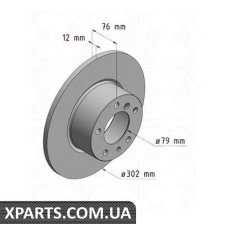 Гальмівний диск 302x22 ZIMMERMANN 150126620 (аналог BMW 34111158042)