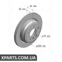 Гальмівний диск Coat Z 300x20 ZIMMERMANN 150290220 (аналог BMW 34216792229)