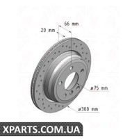 Гальмівний диск 300x20 ZIMMERMANN 150290252 (аналог BMW 34216792229 для BMW, MINI 3 F30)