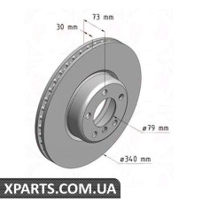 Тормозной диск   ZIMMERMANN 150290320 (аналог BMW 34116792223 для  BMW, MINI 3 F30)
