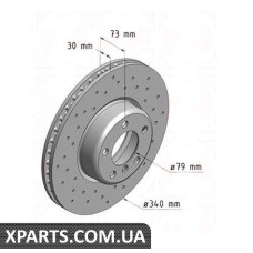 Гальмівний диск ZIMMERMANN 150290352 (аналог BMW 34116792223 для BMW, MINI 3 F30)