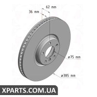 Гальмівний диск Zimmermann 150291820 (аналог BMW 34116782068)