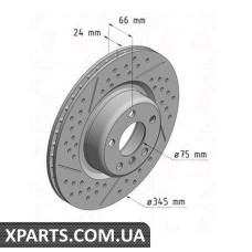 Гальмівний диск ZIMMERMANN 150292220 (аналог BMW 34206797598 для BMW, MINI 3 F30)