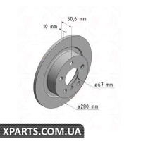 Гальмівний диск ZIMMERMANN 150293120 (аналог BMW 34216799367 для BMW, MINI 2 F45)