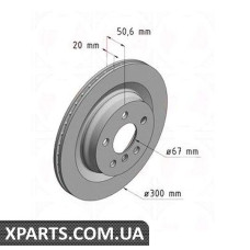 Тормозной диск   ZIMMERMANN 150293220 (аналог BMW 34216799369 для  BMW, MINI 2 F45)