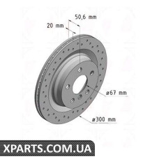 Гальмівний диск ZIMMERMANN 150293252 (аналог BMW 34216799369)