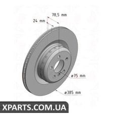 Тормозной диск 385x24 ZIMMERMANN 150294532 (аналог BMW 34216779535)