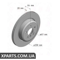 Гальмівний диск Zimmermann 150295220