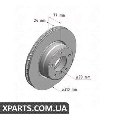 Тормозной диск   Zimmermann 150340220 (аналог BMW 34116764021 для  BMW, MINI 5 E60)