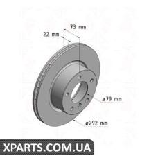 Тормозной диск 292x20  ZIMMERMANN 150342420 (аналог BMW 34116764641 для  BMW, MINI 3 E90)