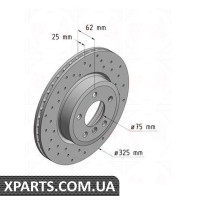 Гальмівний диск Zimmermann 150343152 (аналог BMW 34113400151 для BMW, MINI X3 E83)