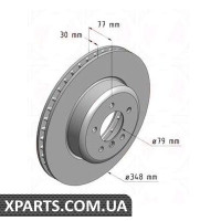 Гальмівний диск 348x30 ZIMMERMANN 150343420 (аналог BMW 34116763824)