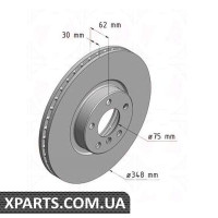 Гальмівний диск Zimmermann 150344820 (аналог BMW 34116771986 для BMW, MINI X5 E70)