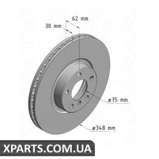 Тормозной диск   Zimmermann 150344820 (аналог BMW 34116771986 для  BMW, MINI X5 E70)