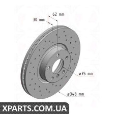 Тормозной диск   Zimmermann 150344852 (аналог BMW 34116771986 для  BMW, MINI X5 E70)