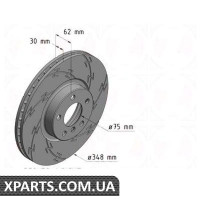 Гальмівний диск Black Z 348x30 ZIMMERMANN 150344855 (аналог BMW 34116771986)