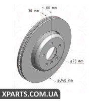 Гальмівний диск 348x30 ZIMMERMANN 150348320 (аналог BMW 34116775277)