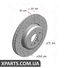 Гальмівний диск Zimmermann 150348352 (аналог BMW 34116775277 для BMW, MINI 5 F10)