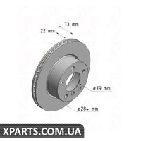 Гальмівний диск Zimmermann 150349620