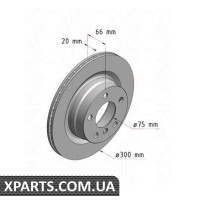 Гальмівний диск 320x20 ZIMMERMANN 150349820 (аналог BMW 34216792227 для BMW, MINI 1 F20)