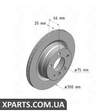 Тормозной диск 320x20  ZIMMERMANN 150349820 (аналог BMW 34216792227 для  BMW, MINI 1 F20)