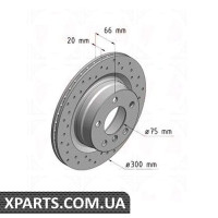 Гальмівний диск 320x20 ZIMMERMANN 150349852 (аналог BMW 34216792227 для BMW, MINI 1 F20)
