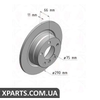Гальмівний диск Zimmermann 150349920 (аналог BMW 34216792225 для BMW, MINI 1 F20)