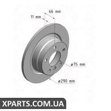 Тормозной диск   Zimmermann 150349920 (аналог BMW 34216792225 для  BMW, MINI 1 F20)