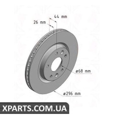 Тормозной диск   Zimmermann 200253420 (аналог NISSAN 402064EA0B для  NISSAN, INFINITI QASHQAI)