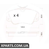Гальмівні колодки дискові ZIMMERMANN 213681851 (аналог OPEL 1605004)