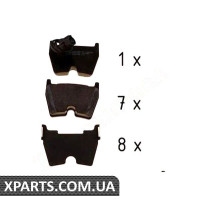 Колодки гальмові дискові ZIMMERMANN 224911652 (аналог AUDI 8U0698151F)