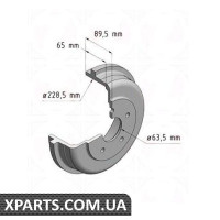 Гальмівний барабан ZIMMERMANN 250176920 (аналог FORD 4367102 для FORD TRANSIT CONNECT)