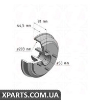 Гальмівний барабан ZIMMERMANN 250177000 (аналог FORD 1468774 для FORD FIESTA)