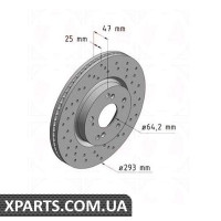 Гальмівний диск ZIMMERMANN 280318952 (аналог HONDA 45251TV2E00 для HONDA CIVIC IX)