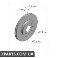 Гальмівний диск Zimmermann 320380920 (аналог HYUNDAI 517120U000 для HYUNDAI, KIA RIO III)