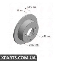 Гальмівний диск ZIMMERMANN 320381220 (аналог KIA 584112K300)