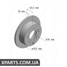 Тормозной диск ZIMMERMANN 320381220 (аналог KIA 584112K300)