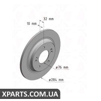 Гальмівний диск ZIMMERMANN 320381420 (аналог KIA 584113V500)