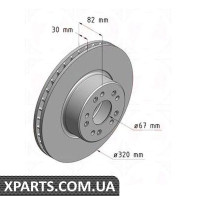 Гальмівний диск Zimmermann 400142120 (аналог MERCEDES BENZ 1404210212 для Mercedes-Benz 140 400-600/S280-S350)