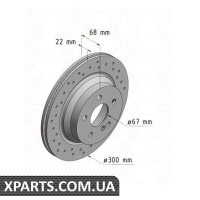 Гальмівний диск Zimmermann 400362252