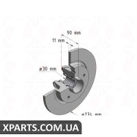 Гальмівний диск Zimmermann 400363800