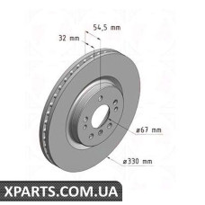 Тормозной диск   Zimmermann 400364820 (аналог MERCEDES BENZ 1644210412 для  Mercedes Benz W164 ML-Class)